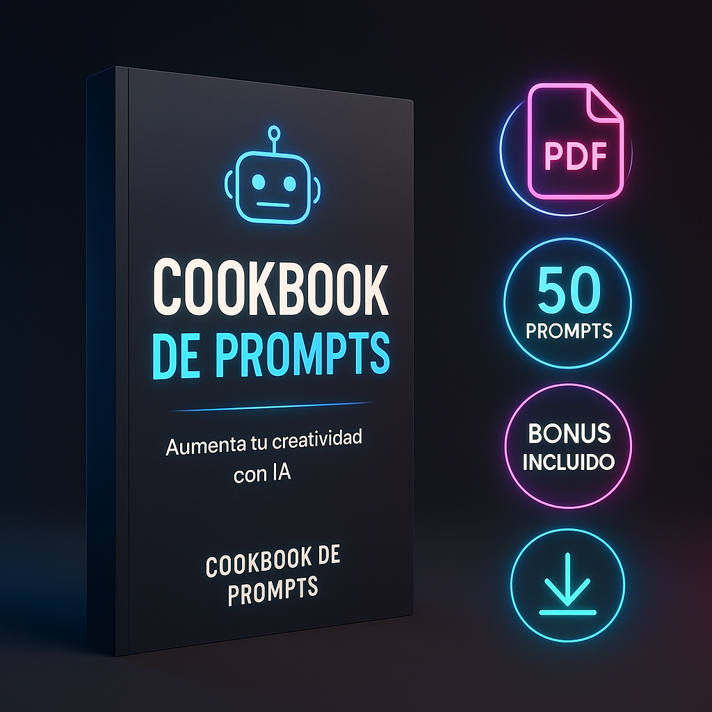 Cookbook de Prompts (PDF) — 50 Recetas IA para Vender Más